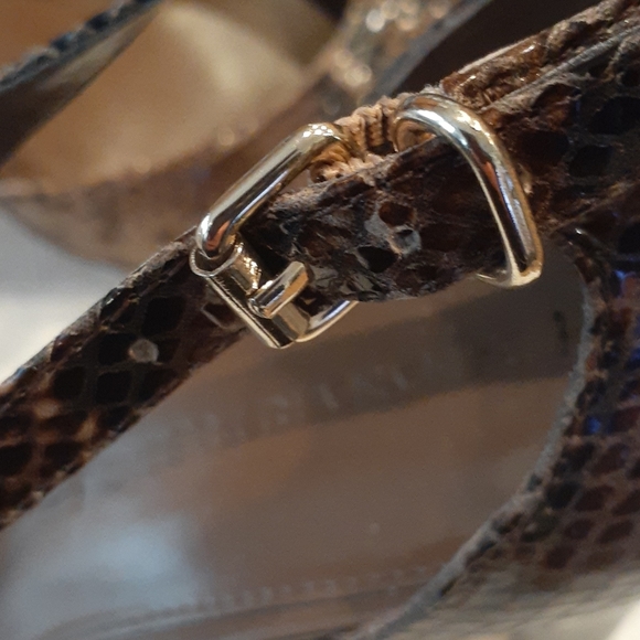 Snakeskin Ankle Strap Heels by Banana Republic - Picture 8 of 9